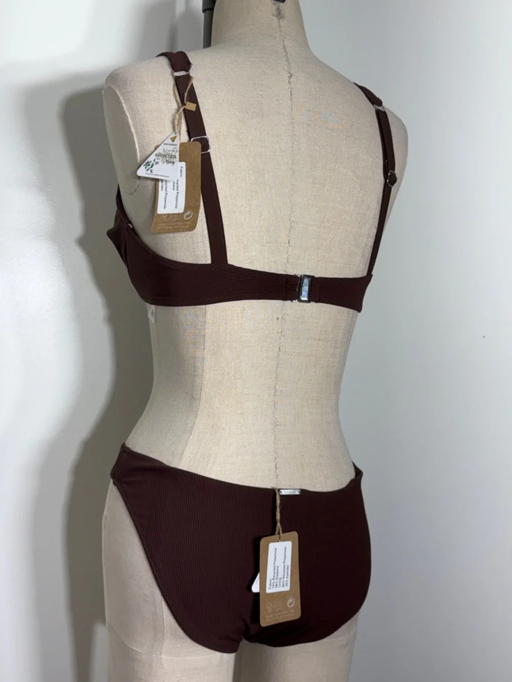 Chic Dark Brown Underwire Bikini Set - Women Swim Bikini